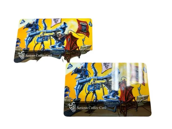 Tessera in PVC con stampa perlescente e banda magnetica per musei